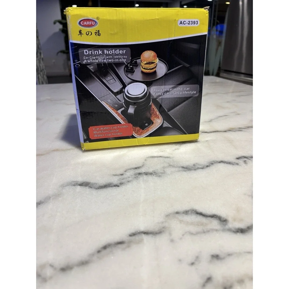 Brand new Multifunctional car cup holder expander with an integrated table tray